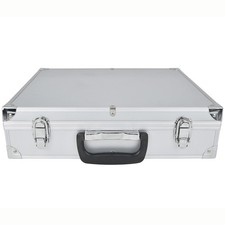 Storage Display Aluminum Box Case Holds 100 PCGS NGC Coin Holders Slabs