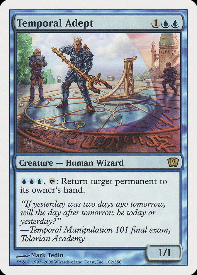Temporal Adept [Ninth Edition] Lightly Played