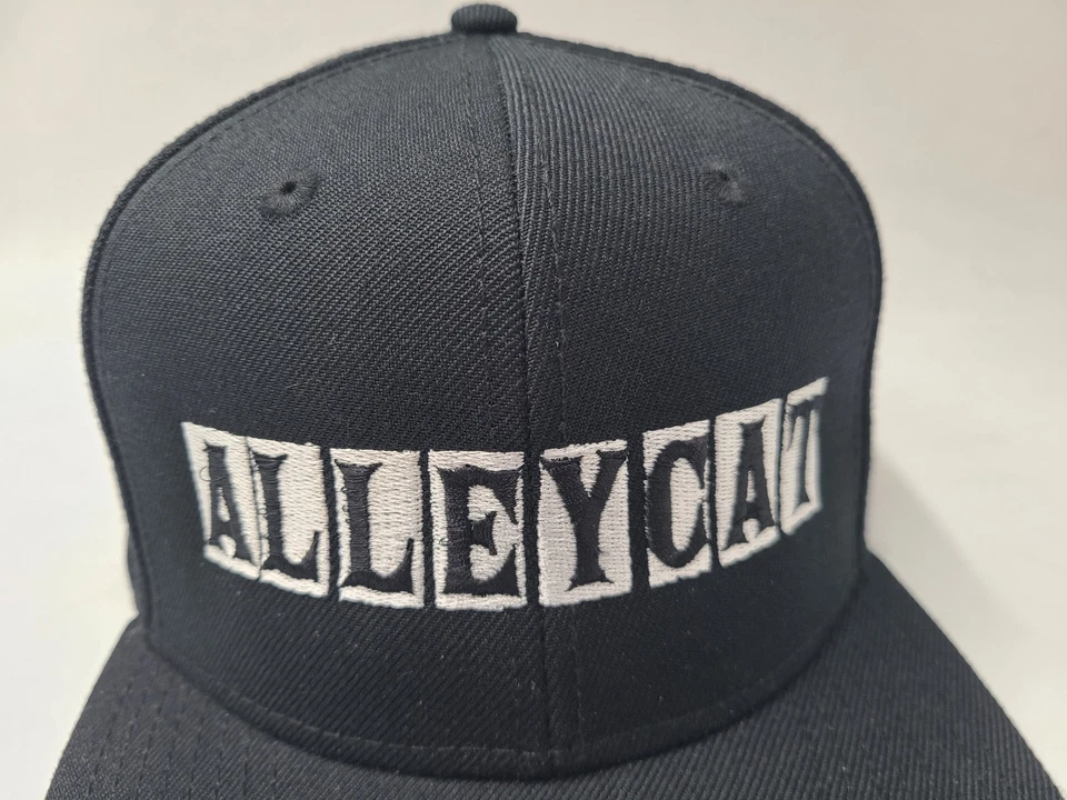 Alley Cat Beard Co 公司平沿帽羊毛混纺美容护发黑色 — 第 4/4 张图片