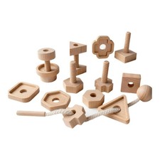 Wooden Lacing Toy Fine Motor Skill Training Sensory Toys