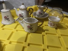 vintage miniature porcelain tea set, 5 Piece Set