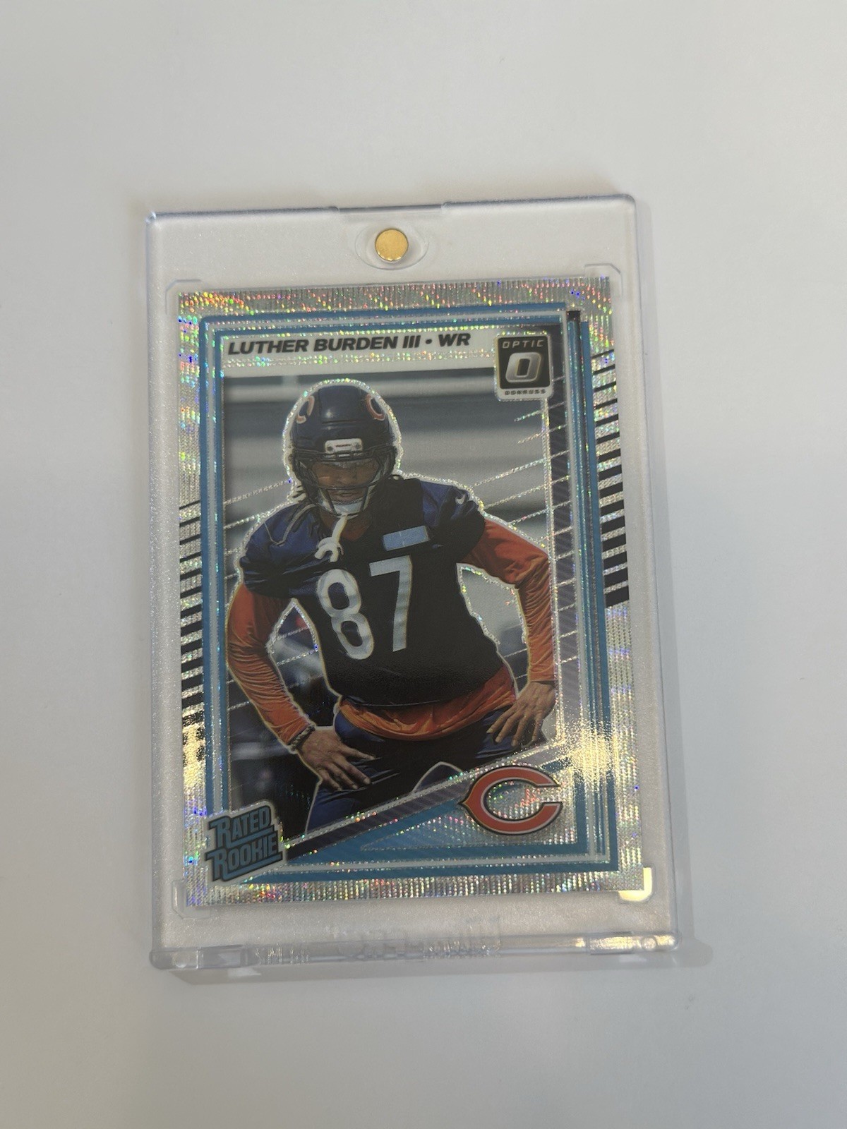 LUTHER BURDEN III /300 Rated Rookie Optic Wave  SP 🔥 2025 Optic #275  🔥 Bears