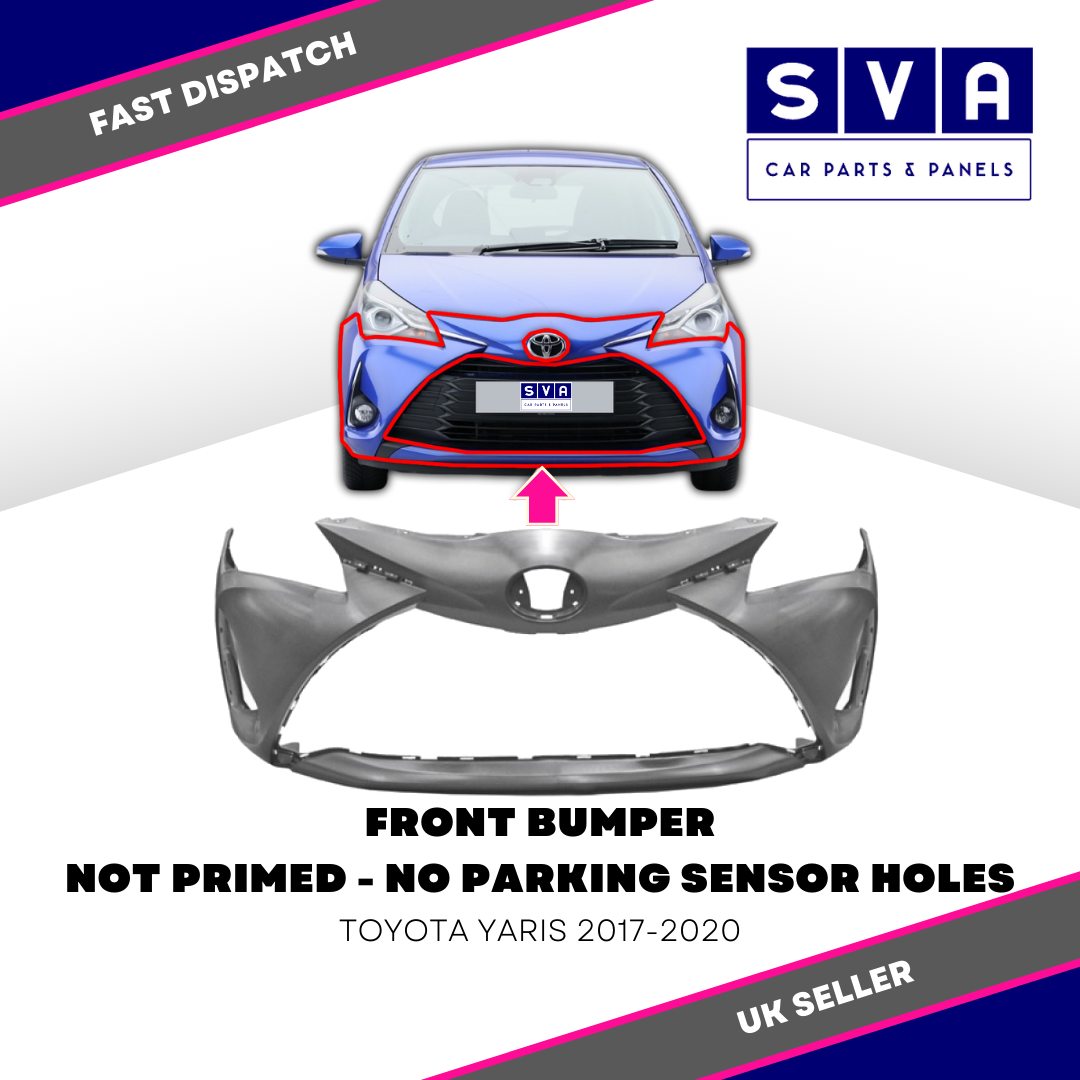 Front Bumper - Not Primed - For Toyota Yaris 2017-2020 -Insurance Approved -New