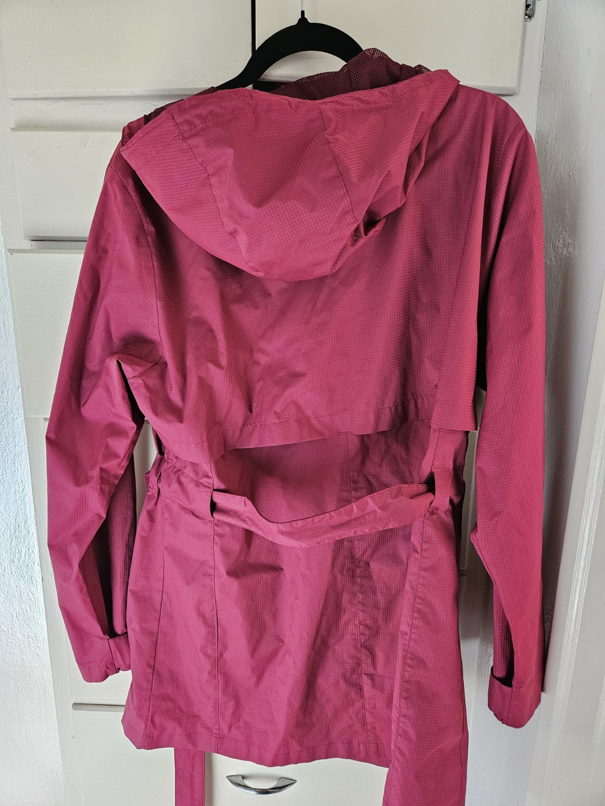 Columbia Women's L Pink Hooded Rain Coat Long Sleeve Outdoor Jacket thumbnail 3