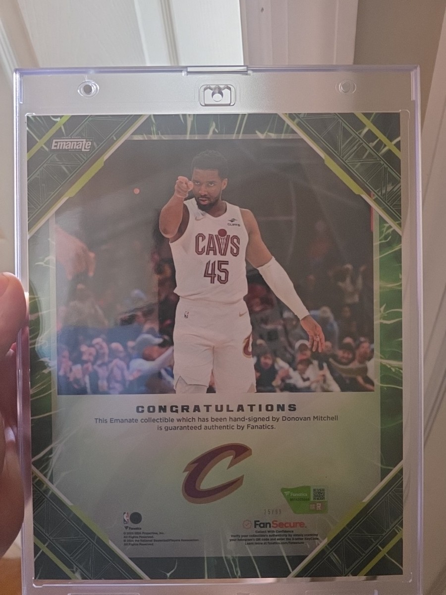 Donovan Mitchell Signed Emanate Fanatics Certified 25/99 | eBay