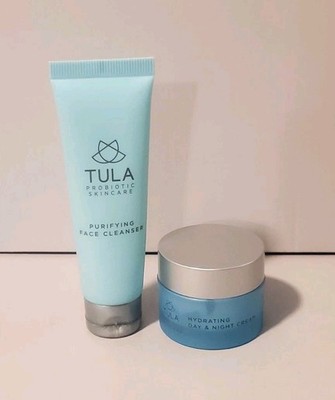 Tula Purifying Face Cleanser 1fl oz & Hydrating Day & Night Cream 0.5oz 