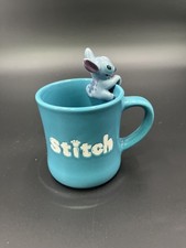 STITCH Disney Hand painted Blue Lilo Stitch Mug 3D Coffee Cup NEW