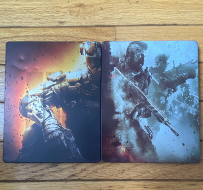 Call of Duty Black Ops III & IIII PS4 Steelbooks CIB & Tested!