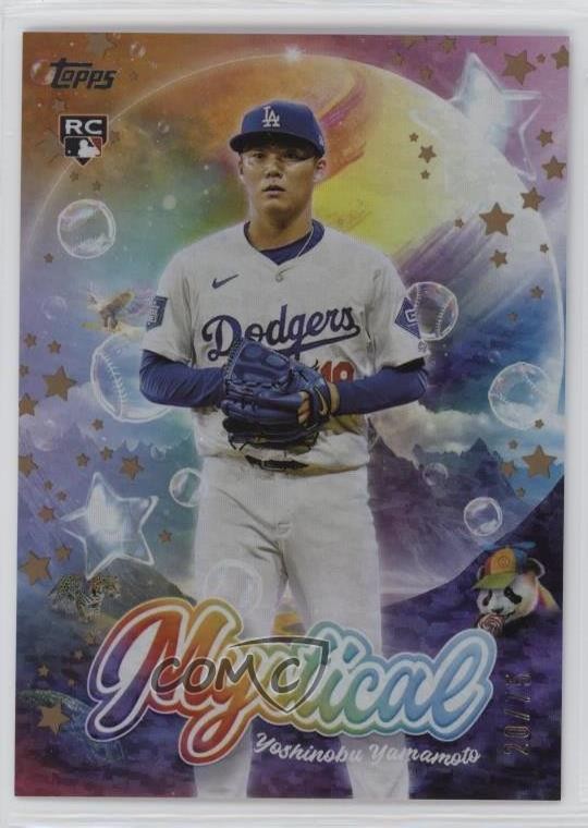 2024 Topps Update Mystical Gold /75 Yoshinobu Yamamoto #MYS-13 Rookie RC