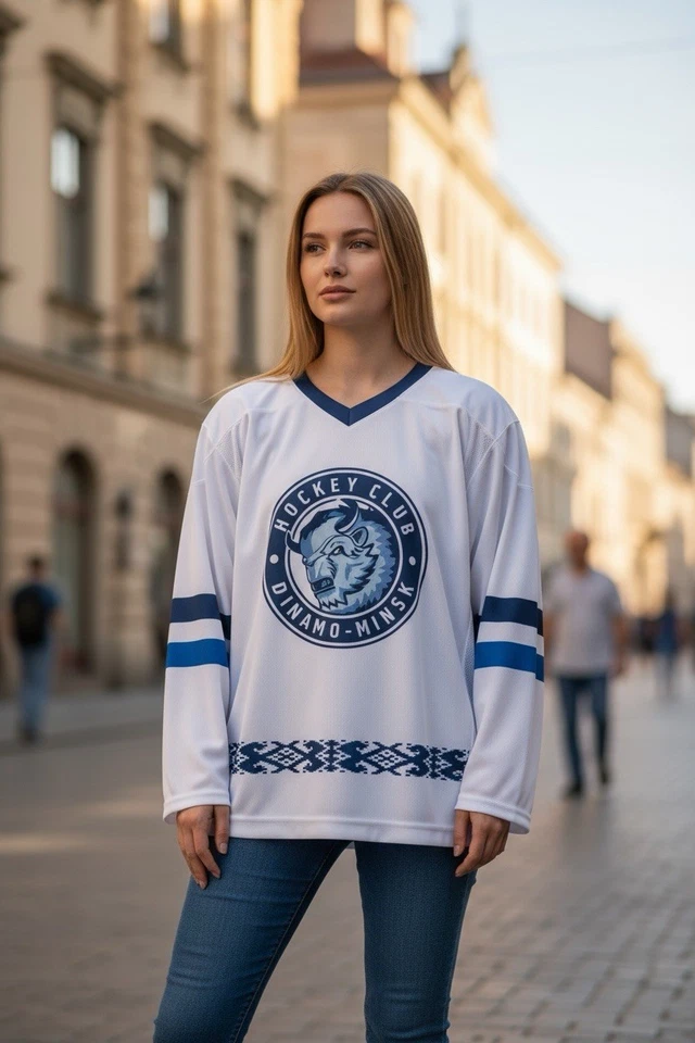 Camiseta deportiva de hockey grande con licencia oficial KHL Dinamo Minsk talla 50 UE/EE. UU. de Lutch Foto 4 de 4