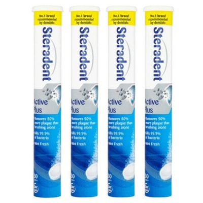 Steradent Zahnersatz Reinigungstabletten activ plus Packung 4x30 Tabs