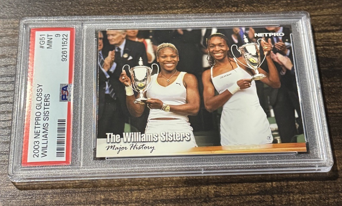2003 NetPro Glossy Rookie Year Short Print #G-51 Williams Sisters PSA 9 MINT
