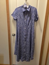 SHEIN Women’s Polka Dot , Long Dress With Belt, Size L