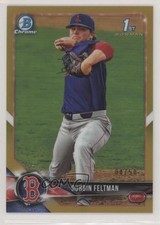 2018 Bowman Draft Chrome Gold Refractor 4/50 Durbin Feltman #BDC-33 ip1