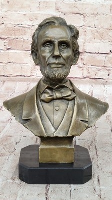 Abraham Lincoln President Bust Statue Sculpture Good Quality Bronze collection