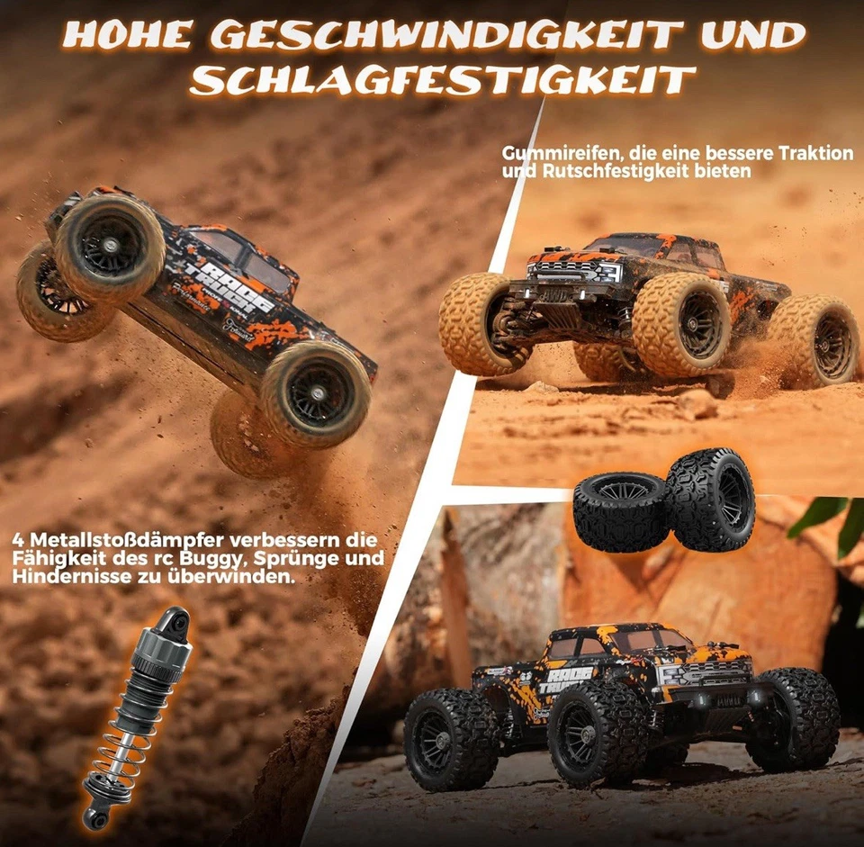 1:18 Maßstab 4WD RC Truck 36KM/H Off-Road Drift Auto Fahrzeug 2.4GHz Buggy Car - Bild 3 von 4