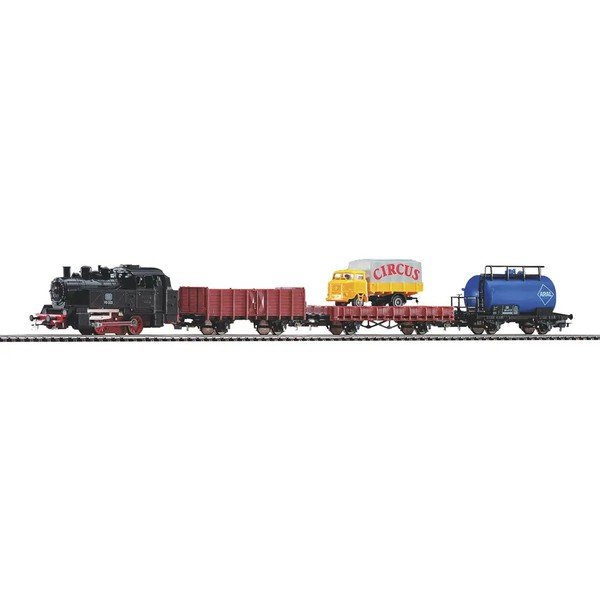 Piko H0 57113 H0 Start-Set Mit Bettung GüTerzug-image