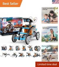 12-in-1 Solar Robot Building Kit: Exciting STEM Gift for Ages 8-13, 190 Pieces