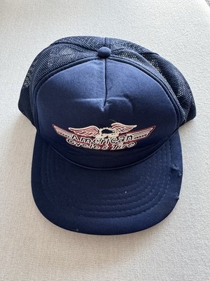 Vintage American Cycle & Tire Trucker Hat Motorcycle Biker Snapback Made Korea