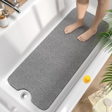 Loofah Shower Mat for Inside Shower Non-Slip Anti Mould PVC Bath Mat Quick Dry
