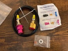 Upgraded Soda Machine Co2 Adapter Quick Connect Hose 60 Inch