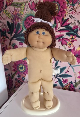 Vintage Jesmar Cabbage Patch Kids Doll Headmold 1 Auburn Single Pony 