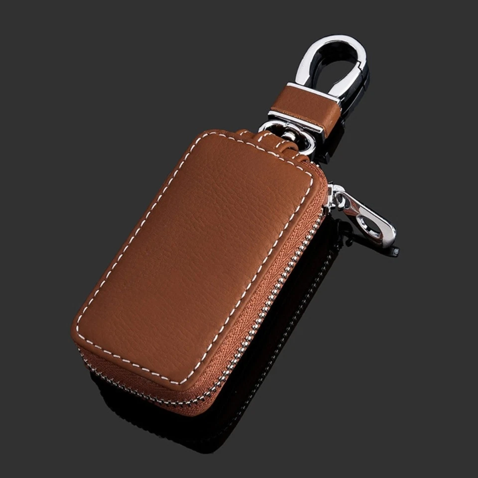 New Leather Car Key Case Bag Remote Key Fob Cover For Lincoln Accessories - Изображение 2 из 4