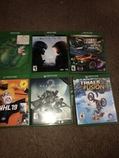 XBOX ONE VIDEO GAME LOT Of 6-Halo 5, Lego World,NHL 19,Destiny 2,Rocket League +