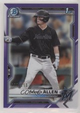 2021 Bowman Draft Chrome Purple Refractor 131/250 Tanner Allen #BDC-165 0wb0