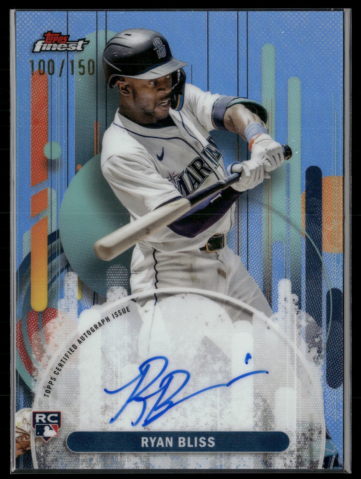 2025 Finest #FA-RB Ryan Bliss Finest Autographs Sky Blue Refractors #/150
