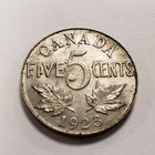 1923 Canada 5 Cents — photo from another recent sale