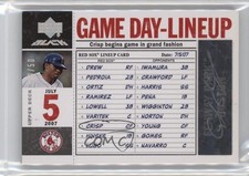 2007 Upper Deck Black Game-Day Lineup Card 49/50 Coco Crisp #GDL-CC Auto 13c1