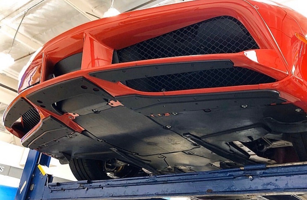 Ferrari 488 Right Skid plates 7 pcs