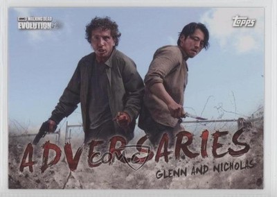 2017 Topps The Walking Dead Evolution Adversaries Glenn vs Nicholas #AD-5 0b3