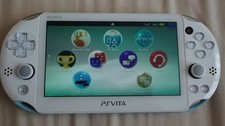 Sony PS Vita white & Blue Console (64GB SD2VITA Memory Card) clip