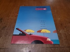 1992 Geo Storm Metro Tracker Full Line Brochure 1992 Geo Storm Metro Tracker Full Line Brochure