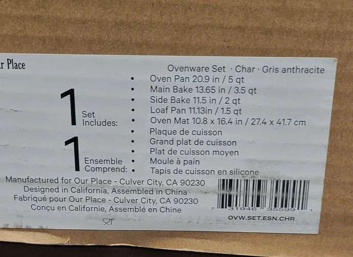 Conjunto de utensílios de forno Our Place 5 peças antiaderente, sem toxinas, cerâmica, conjunto de grés - Imagem 4 de 4