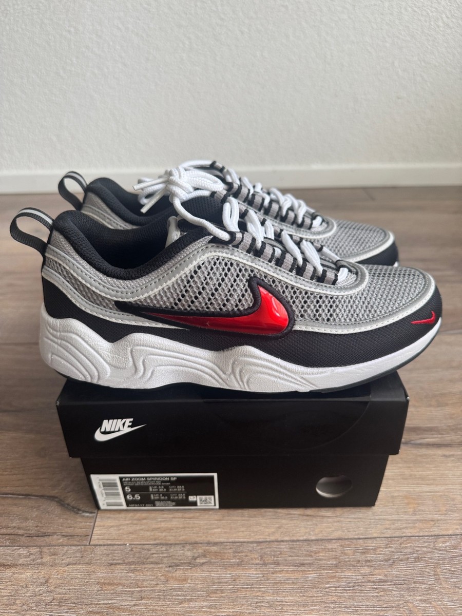 Nike Air Zoom Spiridon SP Metallic Silver Size 6.5 US WMNS DS