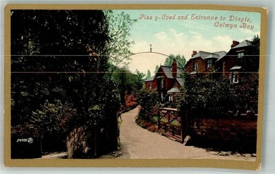 38255682 - Colwyn Bay Plas y-Coed and Entrance to Dingle Wales 1908