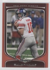2009 Bowman Draft Picks Red Eli Manning #3 0w6
