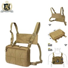 Lightweight 600D Nylon Tactical Chest Pack with Customizable Front Panel