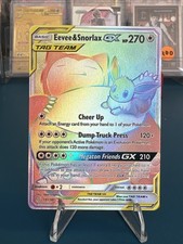 Eevee & Snorlax GX 191/181 Secret Rainbow Rare Team Up NM on eBay