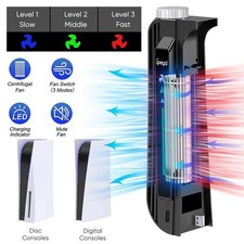 Game Console External Cooler External USB Cooler 3 Speeds Portable Plug & Play