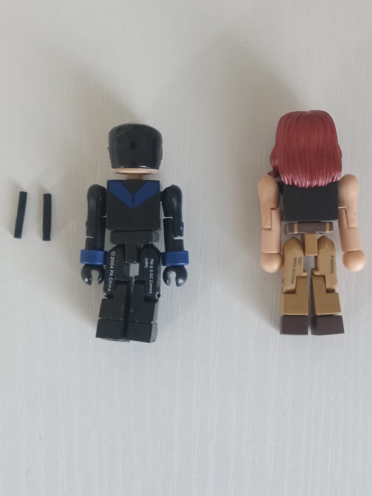 LOT OF 2 DC COMICS MINIMATES-NIGHTWING UNMASKED-BARBARA GORDON-CUSTOMS-