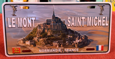 Normandie France LE MONT SAINT MICHEL License Plate Tag
