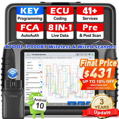 2025 XTOOL IP900BT Car Diagnostic Tool Bidirectional OBD2 Scanner 41+ Services