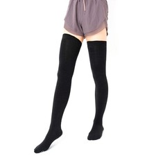 Women Yoga Socks Non-Slip Warm Thigh High Stockings for Fitness Latin Dance