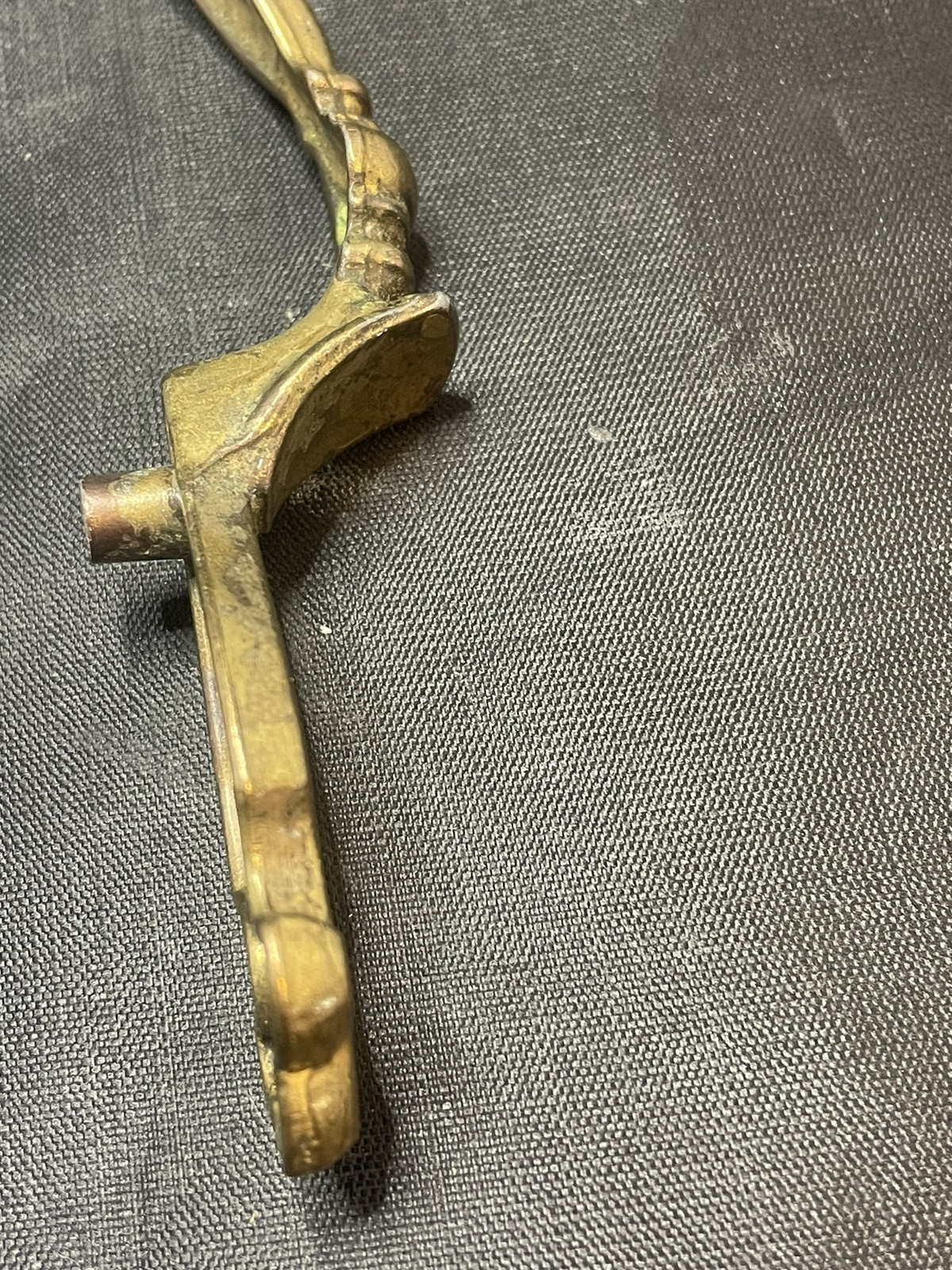 Amerock 179 Faux Keyhole Thumb Pull Handle Cabinet Door Dark Brass 3" Centers