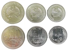 Laos 3 Coins Set 10, 20, 50 Att World Coins