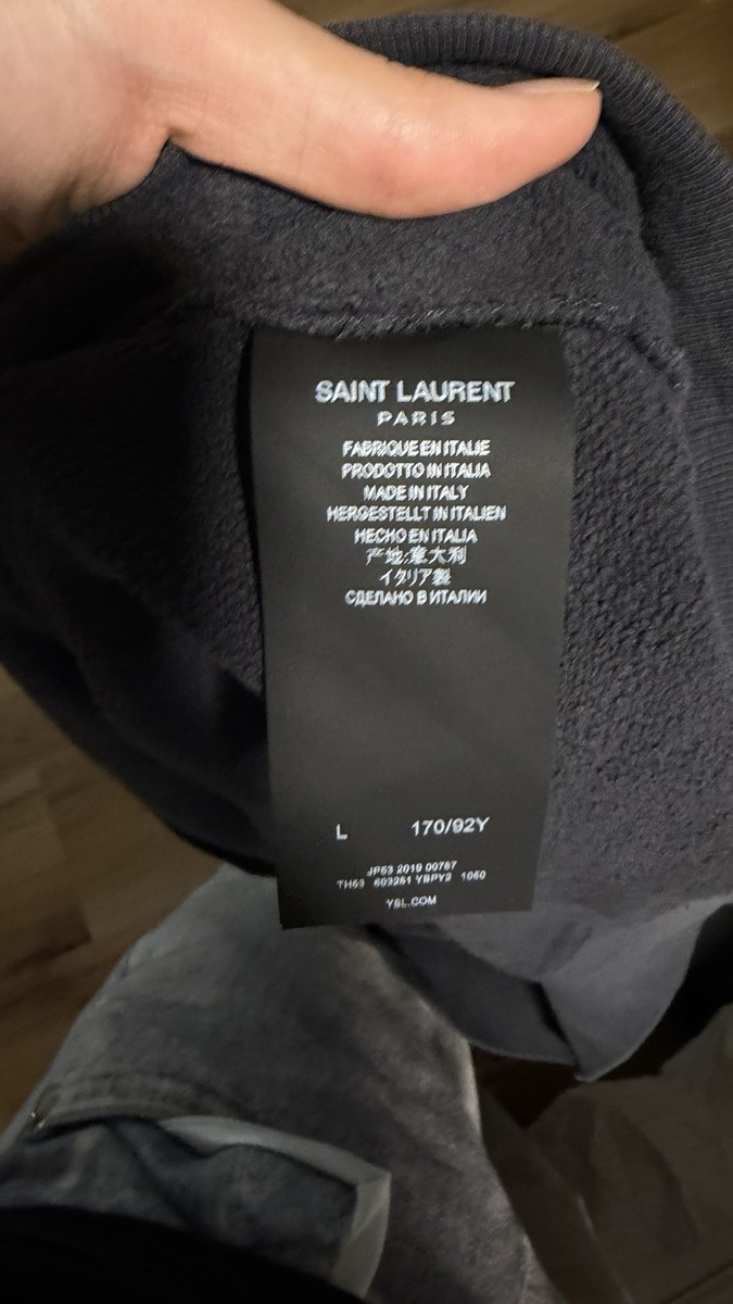 Malibu Saint Laurent Hoodie 2014 (Faded & Cracked) Size L /Large